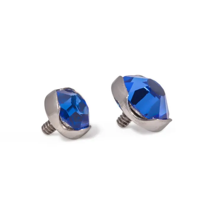 Tilum Anal Tilum 18g16g Internally Threaded Titanium 44mm Jeweled ProngSet Top Price Per 1
