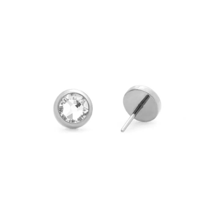 Tilum Anal Tilum Bezel Set Jewel Titanium Threadless Top Price Per 1