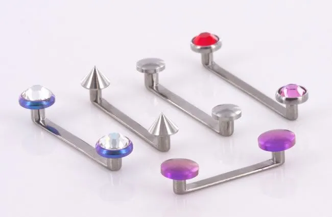 Tilum Male Sex Toys Tilum 10g Internally Threaded Flat Titanium Surface Barbell with 3mm Rise Price Per 1