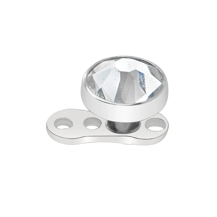 Tilum Male Sex Toys Tilum 14g Titanium Dermal Anchor with 15mm Rise and Flat Jewel Top Price Per 1
