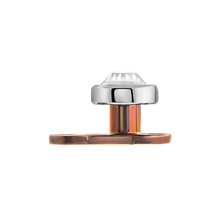 Tilum Male Sex Toys Tilum 14g Titanium Dermal Anchor with 15mm Rise and Flat Jewel Top Price Per 1