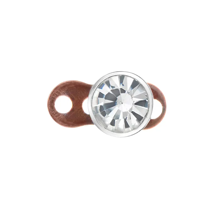 Tilum Male Sex Toys Tilum 14g Titanium Dermal Anchor with 15mm Rise and Flat Jewel Top Price Per 1