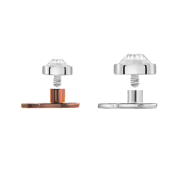 Tilum Male Sex Toys Tilum 14g Titanium Dermal Anchor with 15mm Rise and Flat Jewel Top Price Per 1