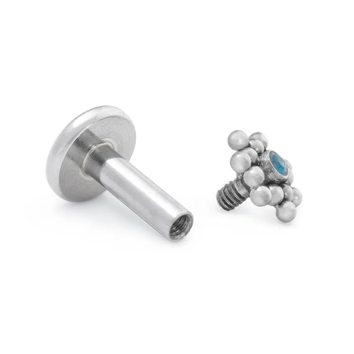Tilum Vibrators Tilum 14g12g Internally Threaded Micron Bead Cluster Titanium Jewel Top Price Per 1