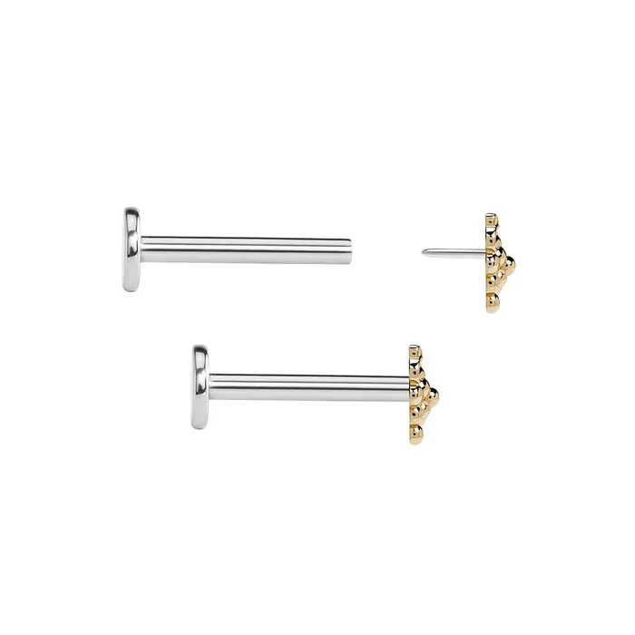 Tilum Vibrators Tilum 14kt Yellow Gold Dionysus Threadless Top Price Per 1