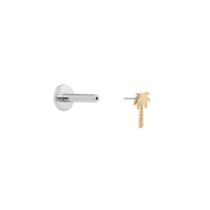 Tilum Vibrators Tilum 14kt Yellow Gold Palm Tree Threadless Top Price Per 1