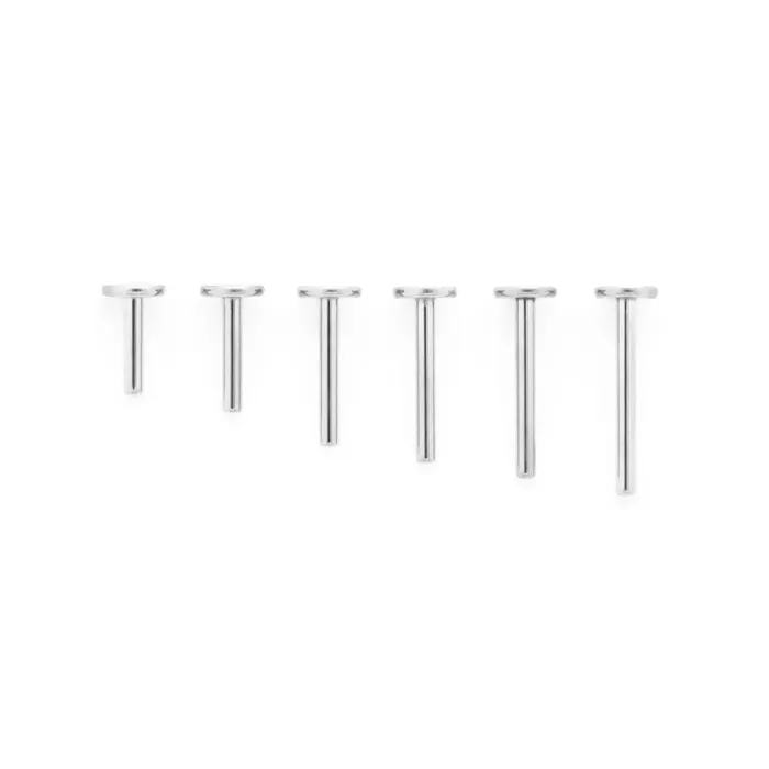 Tilum Vibrators Tilum 16g Titanium Threadless 4mm Flat Disc Labret Post Price Per 1