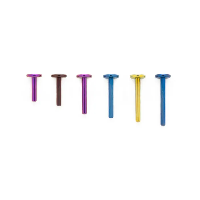 Tilum Vibrators Tilum 16g Titanium Threadless 4mm Flat Disc Labret Post Price Per 1
