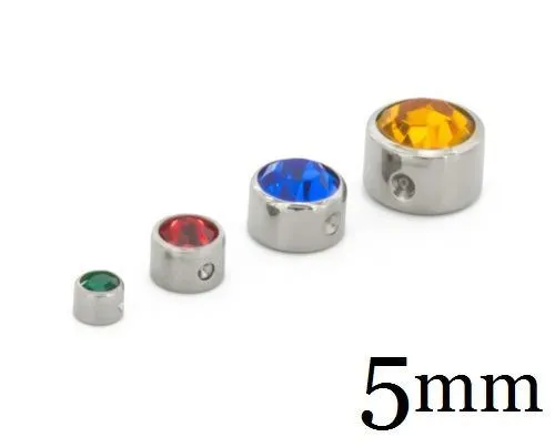 Tilum Vibrators Tilum 5mm Jeweled Titanium Replacement Bead