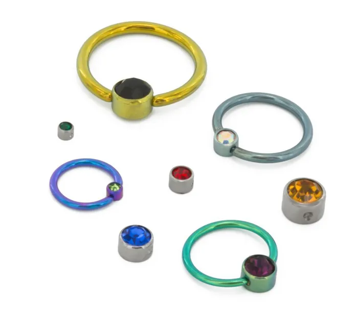 Tilum Vibrators Tilum 5mm Jeweled Titanium Replacement Bead