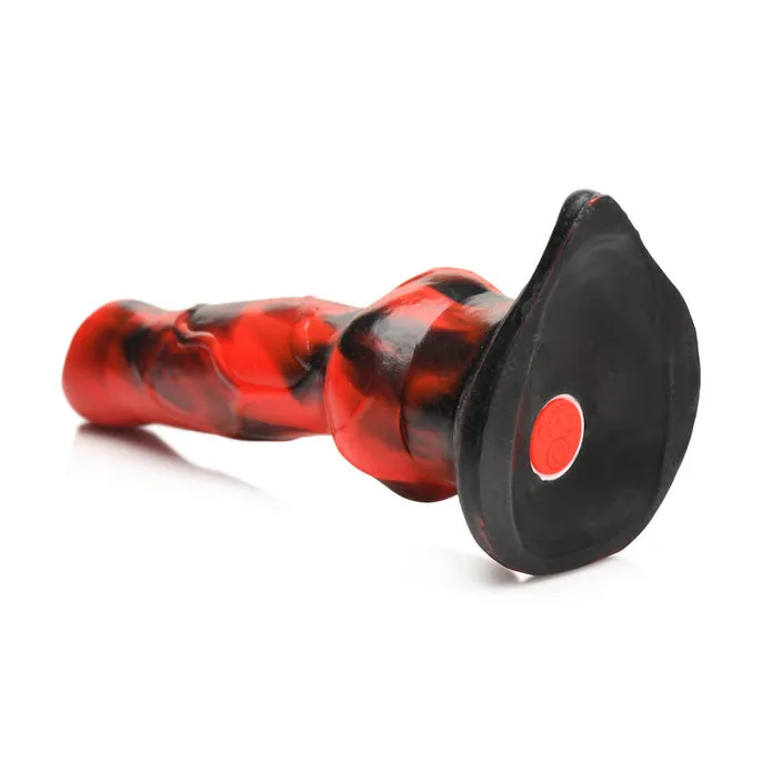 Vibra Beast Vibrating Canine Werewolf Dildo with Knot XR Brands Female Sex Toys