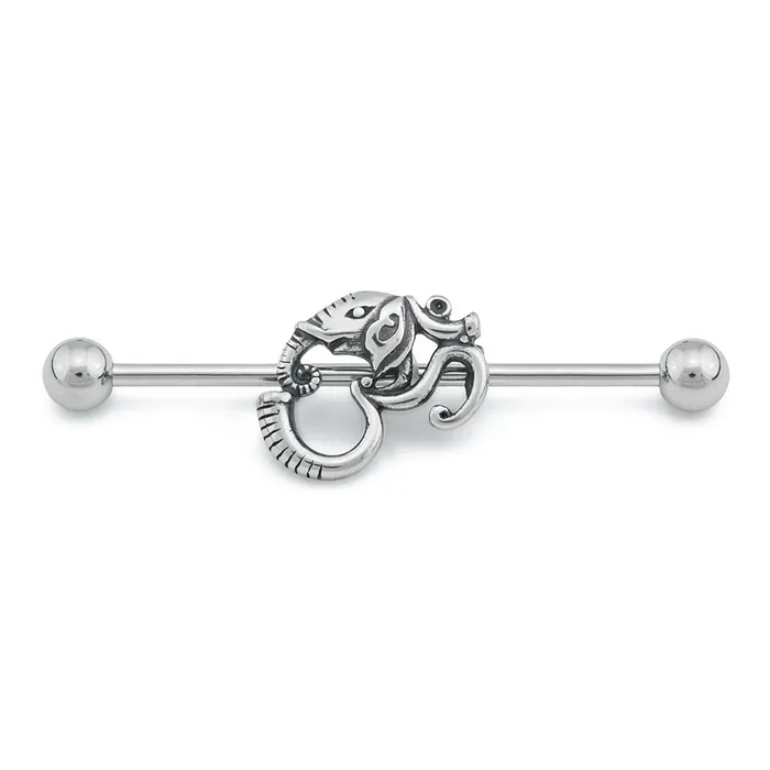 Vibrators 14g 112 Elephant Ohm Industrial Barbell Painful Pleasures