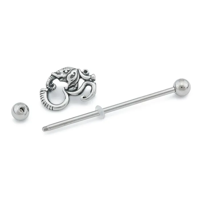 Vibrators 14g 112 Elephant Ohm Industrial Barbell Painful Pleasures