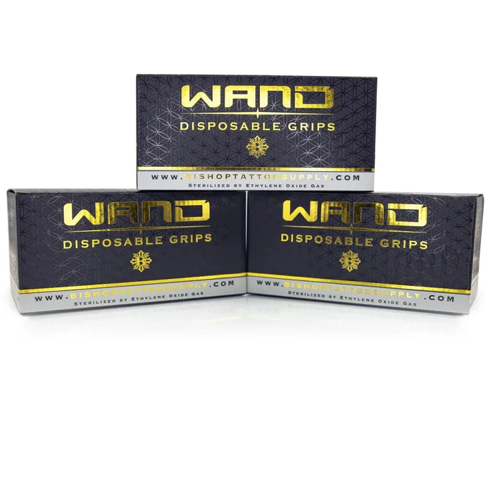 Vibrators Bishop Rotary Bishop Rotary 075 Black Disposable Wand Grips Box of 15