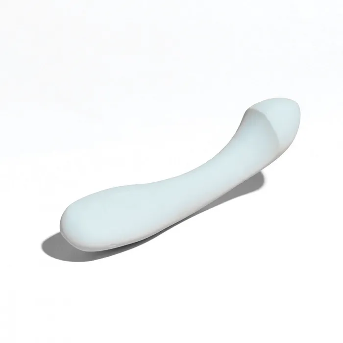Vibrators Dame Products Dame Arc Silicone Waterproof GSpot Vibrator Ice Blue