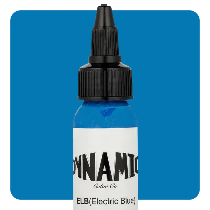 Vibrators Dynamic Dynamic Electric Blue Tattoo Ink 1oz Bottle