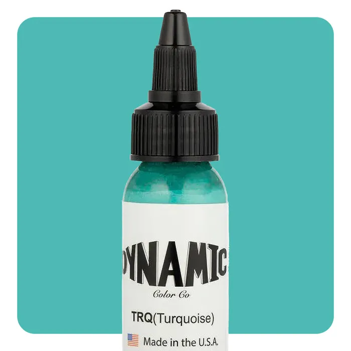 Vibrators Dynamic Turquoise Tattoo Ink 1oz Bottle Dynamic