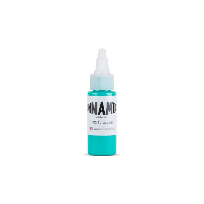 Vibrators Dynamic Turquoise Tattoo Ink 1oz Bottle Dynamic