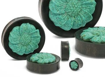 Vibrators Elementals Organics Carved Turquoise FLOWER Face Organic Jewelry 12mm 50mm Price Per 1 Vibrators Elementals Organics Carved Turquoise FLOWER Face Organic Jewelry 12mm 50mm Price Per 1