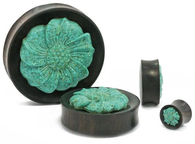 Vibrators Elementals Organics Carved Turquoise FLOWER Face Organic Jewelry 12mm 50mm Price Per 1 Vibrators Elementals Organics Carved Turquoise FLOWER Face Organic Jewelry 12mm 50mm Price Per 1