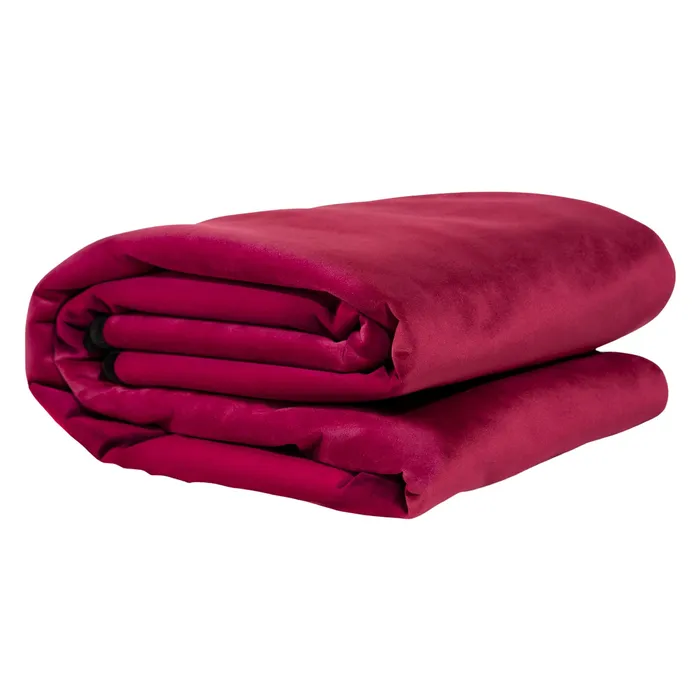 Vibrators Liberator Liberator Fascinator Throw Travel Sized Velvety Sex Blanket Red