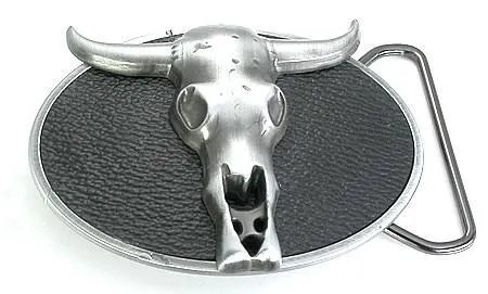 Vibrators Painful Pleasures Bull Skull Western Belt Buckle Wholesale