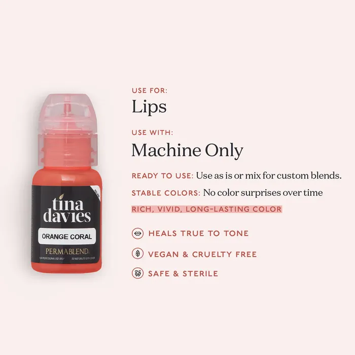 Vibrators Perma Blend Tina Davies Collection Orange Coral Perma Blend