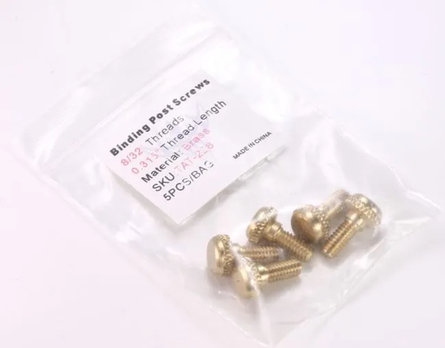 Vibrators Precision Brass Front Binding Post Screw M4 Metric Version 8