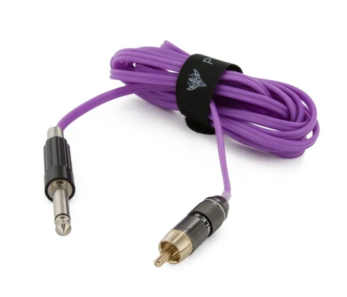 Vibrators Precision Polarized Silicone Wire Purple RCA Cord 8 ft