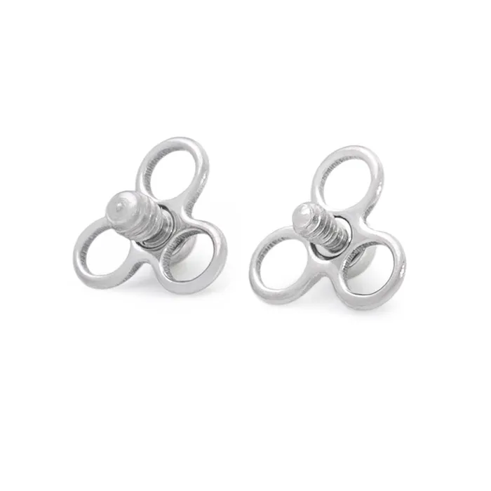 Vibrators Tilum Tilum 14g12g Internally Threaded Trinity Loop Titanium Top Price Per 1