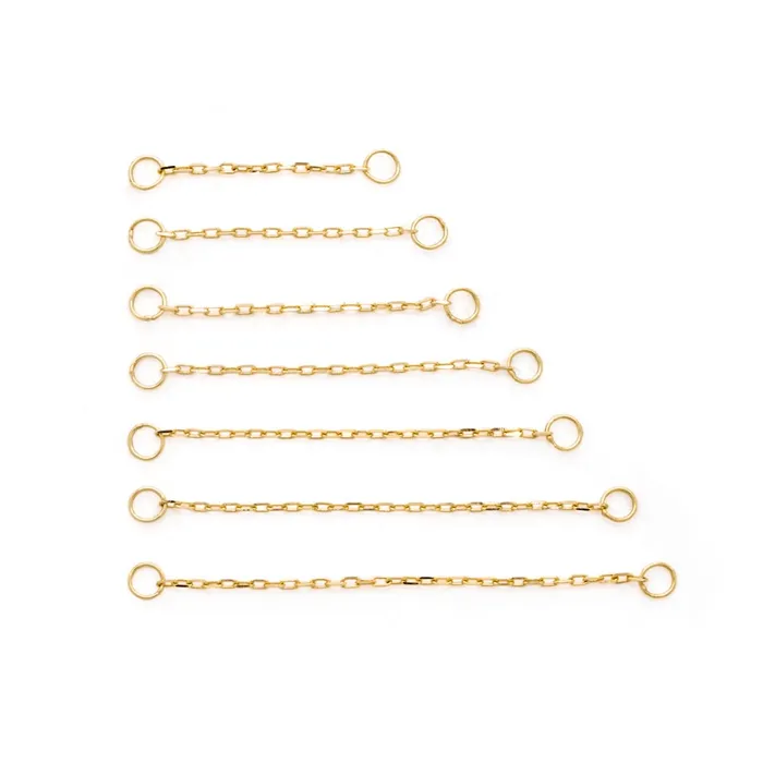 Vibrators Tilum Tilum 14kt Yellow Gold Single Cable Chain Pick Length