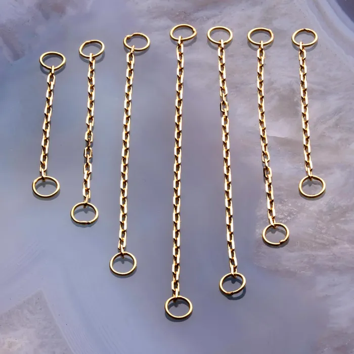 Vibrators Tilum Tilum 14kt Yellow Gold Single Cable Chain Pick Length