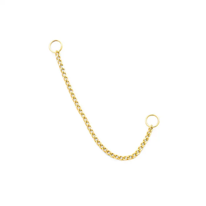 Vibrators Tilum Tilum 14kt Yellow Gold Single Curb Chain Pick Length