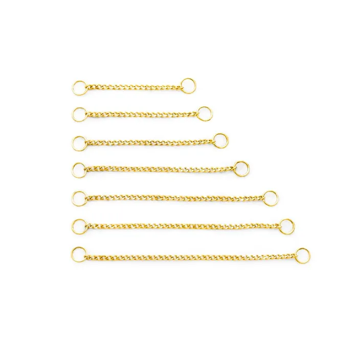 Vibrators Tilum Tilum 14kt Yellow Gold Single Curb Chain Pick Length