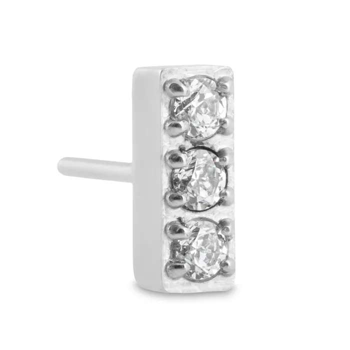 Vibrators Tilum Tilum Jeweled Minimalist Bar Titanium Threadless Top Price Per 1