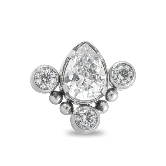 Vibrators Tilum Tilum Jeweled Mystique Titanium Threadless Top Price Per 1