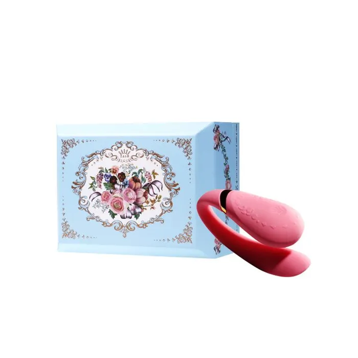 Vibrators ZALO USA FanFan Couples Massager Bluetooth Rouge Pink ZALO USA