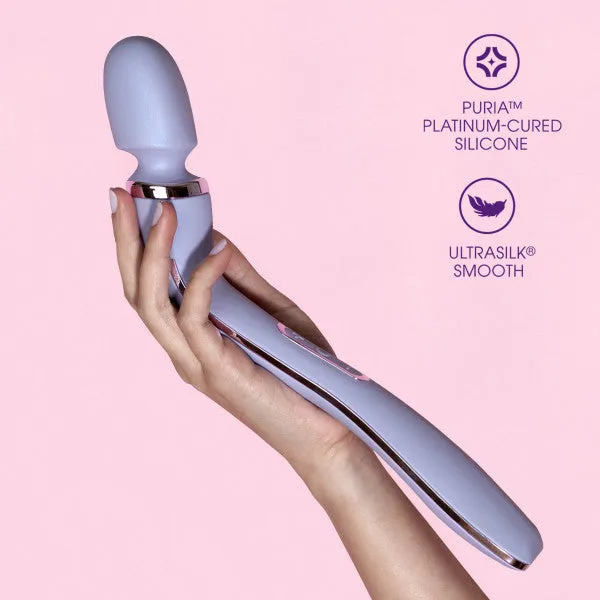 Wellness Eternal Slim Ergonomic Powerful Remote Control Wand Lavender Blush Female Sex Toys