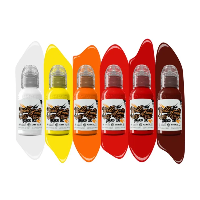 World Famous Dildos Melek Tastekin Red Neon Effect Series World Famous Tattoo Ink 1oz