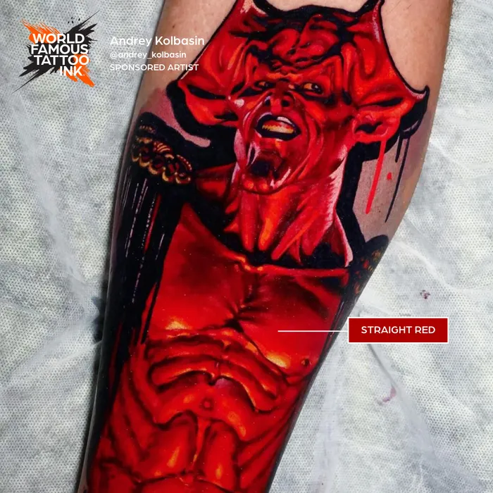 World Famous Straight Red World Famous Tattoo Ink Pick Size Anal