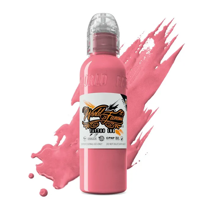 World Famous Vibrators Flying Pig Pink World Famous Tattoo Ink Pick Size