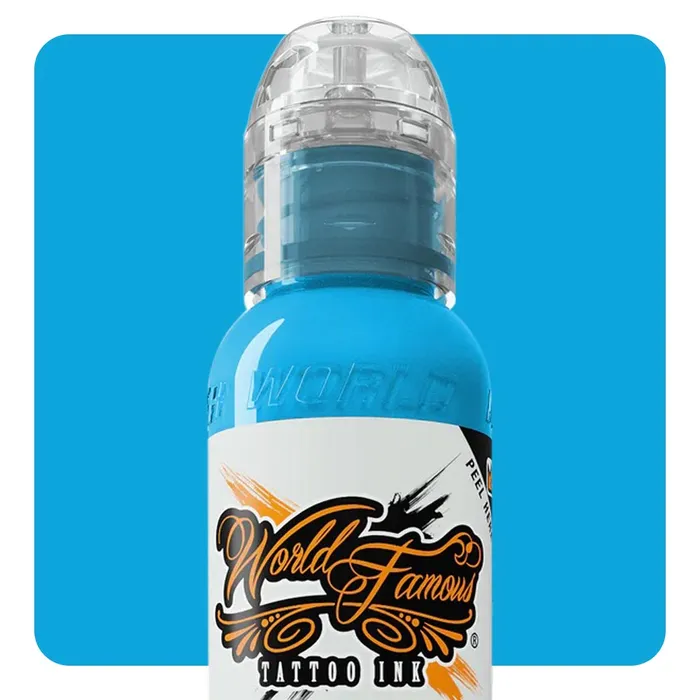 World Famous Vibrators Rainbow Blue World Famous Tattoo Ink Pick Size