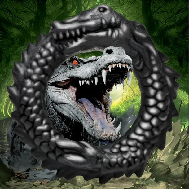 XR Brands Male Sex Toys Black Caiman Serpent Fantasy Cock Ring