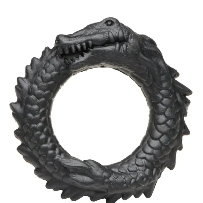 XR Brands Male Sex Toys Black Caiman Serpent Fantasy Cock Ring