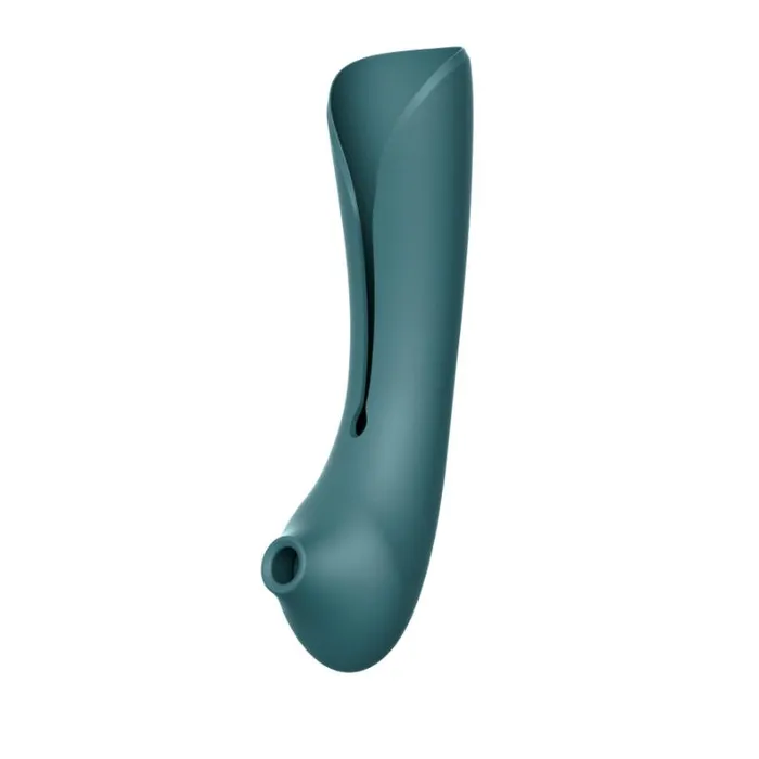 ZALO USA Female Sex Toys ZALO USA Queen Set Gspot PulseWave Vibrator with Suction Sleeve Jewel Green