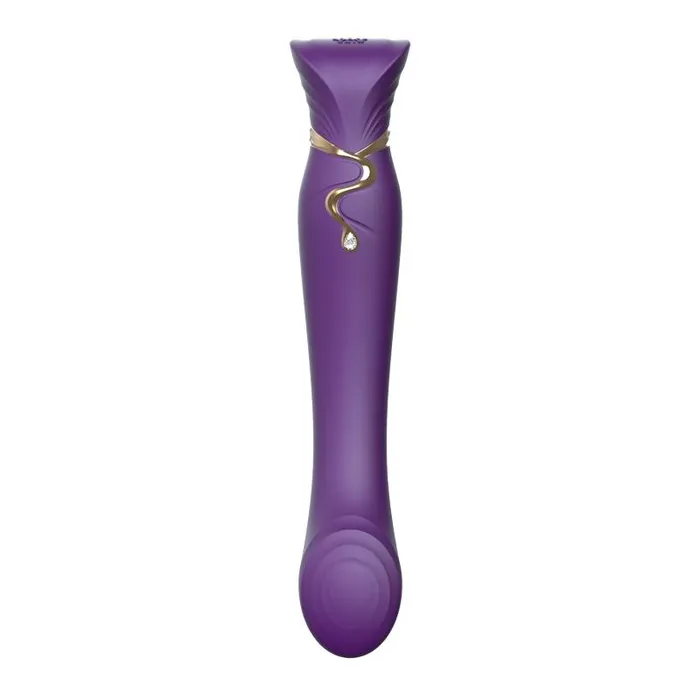 ZALO USA Female Sex Toys ZALO USA Queen Set Gspot PulseWave Vibrator with Suction Sleeve Twilight Purple